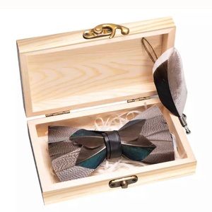Winter feather bow tie collection